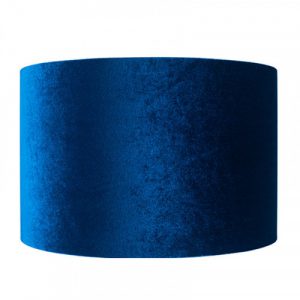 Bow Sapphire Velvet Cylinder Shade 45cm