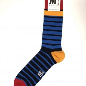Blue Breton Stripe Fine Sock – Blue/Navy