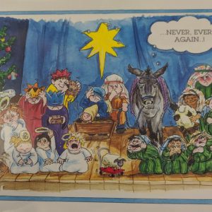 Christmas Card.  Nativity Scene