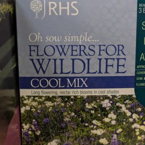 FLOWERS FOR WILDLIFE cool mix. SEED BOX.